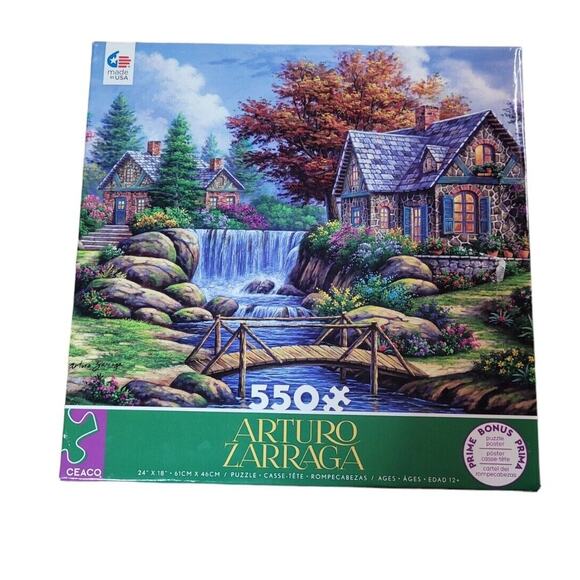 Arturo Zarraga Jigsaw Puzzle "Neighbors" 550 Piece With Poster Ceaco - Picture 1 of 3